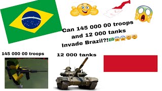 Can 145 000 00 troops and 12 000 tanks invade Brazil?!😱😱🤯 (rise of nations)