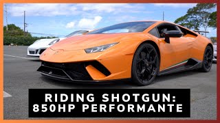 Riding Shotgun in a 850hp Lamborghini Huracan Performante