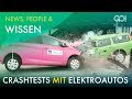 Crashtest mit Elektroautos | News, People & Wissen