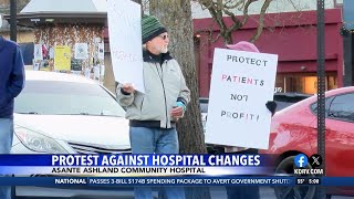 Protests against hospital changes in Ashland