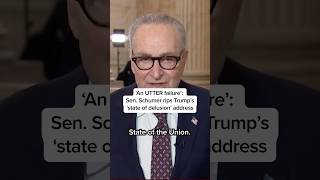 'An UTTER failure': Sen. Schumer rips Trump's 'state of delusion' address
