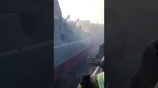 Кадры повреждённого БДК "Минск" после удара по судоремонтному заводу в Севастополе