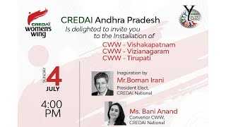 Installation of CREDAI Women’s Wing (CWW) __ CREDAI ANDHRA PRADESH