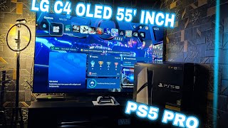 PS5 PRO UNBOXING \u0026 SETUP ON LG C4 OLED 55INCH TV