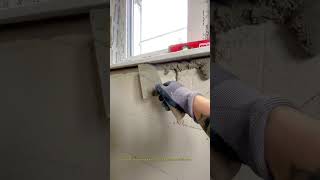 Interior wall mortar leveling-The workers complete the job skillfully #Tools #shorts #machinery