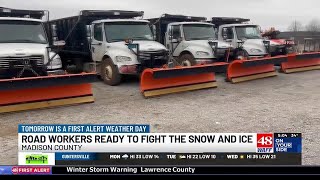 Commissioner: 15,000 gallons of brine, 7 or 8 plows ready across Madison County