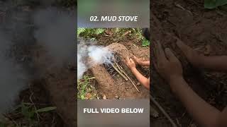 How to make Stove from Mud ( Mud Stove ) | #primitivetechnology