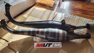 Mesures et comparaison du pot MVT / BLACK  GUN, NINJA G2R,  YAMASHI DRAG.