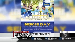 Community service projects across Hoover