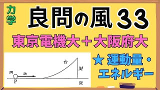 【高校物理】『良問の風』解説33〈力学〉保存則