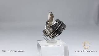 Handcrafted Sterling Silver Leaf Wrap Adjustable Ring