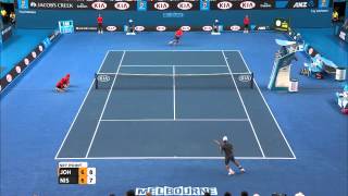 Steve Johnson v Kei Nishikori highlights (3R) - Australian Open 2015