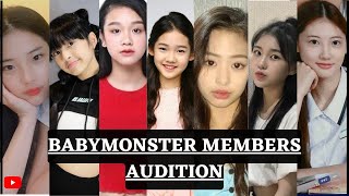 BabyMonster members Audition video🎥