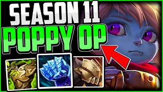 How to ACTUALLY Play Poppy & CARRY! + Best Build/Runes | Poppy Jungle Guide Season 11