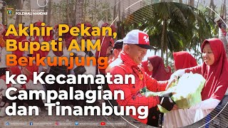 Akhir Pekan, Bupati AIM Berkunjung ke Kecamatan Campalagian dan Tinambung