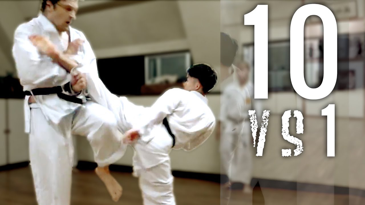 10 Man Kumite | Goju-ryu Full Contact Karate | Okinawa Yagi Dojo - YouTube