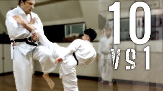 10 Man Kumite | Goju-ryu Full Contact Karate | Okinawa Yagi Dojo