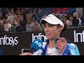 olga danilovic on court interview australian open 2025 third round