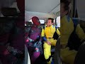 deadpool and wolverine in the car #deadpool #wolverine