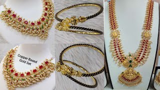 22ct gold copper based gold jewellery collection with contact details// guttapusalu