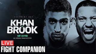 KHAN VS BROOK - LIVE FIGHT COMPANION & COMMENTARY | FIGHT HUB TV