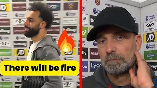 Mo Salah say's 'There will be fire' - Klopp Reaction to Argument on touchline