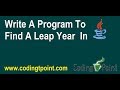Java Programming - Find A Leap Year By Using Ternary Operator(? :)