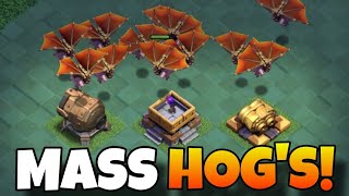 MASS HOG's strategies are still working !| Clash of Clans Builder Base 2.0