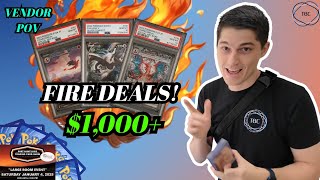 NONSTOP Pokemon Card Deals | Port St. Lucie Card Show January 2025 VENDOR POV