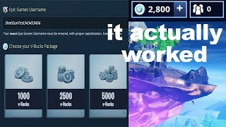 i used a fortnite v bucks generator and it actually worked - fortnite v buck generator