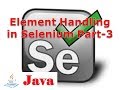 Selenium Lesson 26: Element Handling in Selenium Part-3|Selenium Tutorial|G C Reddy|