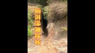 山洞中时常会发出响声，胆大小伙下入深渊，里面发现车子残骸 #户外行军蚁 #新年有意思#户外