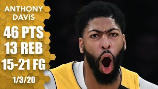 Anthony Davis dominates Pelicans with 46-point performance | 2019-20 NBA Highlights