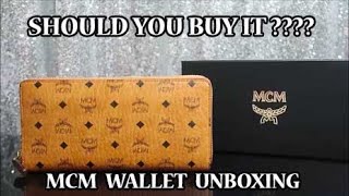 SHOULD YOU BUY A MCM WALLET ??? UNBOXING VIDEO