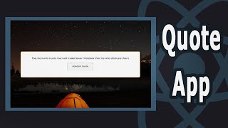 Random Quote Generator Using React Hooks