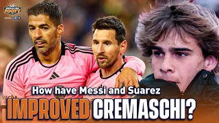 Inter Miami's Benjamin Cremaschi on the impact of Messi & Suarez on his game! |