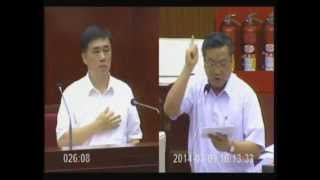 20140709郝龍斌施政報告志質詢同心會暴力集團