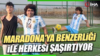 Urfalı Maradona Sahalara İndi Böyle Benzerlik Dünyada Görülmedi