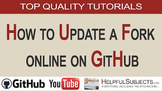 GitHub: How to Update a Fork online on GitHub
