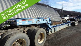 1992 Tabert T3BD-85T-HRG-T1 Tri Axle Detachable Beam Trailer - TRO 1205241