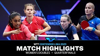 Balazova/Matelova vs Lutz/Pavade | WD QF | WTT Contender Lima 2023