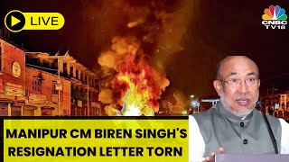 Manipur Violence News Live: Manipur CM N Biren Singh's Resignation Letter Torn Up By Supporters