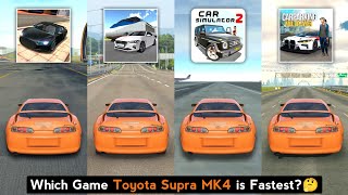 Toyota Supra MK4 Top Speed in Car Simulator 2, Extreme Car Driving, 3D Driving C