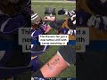 ravens fan gets lamazing tattoo 😮 shorts