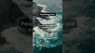 People who worry and overthink a lot... Psychology facts #shorts #psychology #viral