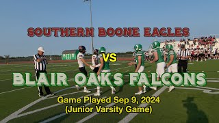 (JV) Blair Oaks Falcons 2024 vs Southern Boone Eagles