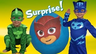 Super Giant  Surprise Egg Opening Fun With Catboy Gekko  CKN