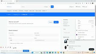 Angular 15 Ecommerce Website Checkout Page Template