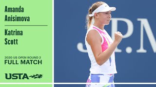 Katrina Scott vs. Amanda Anisimova Full Match | 2020 US Open Round 2