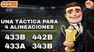 🏆 ¡UNA TÁCTICA PARA 4 ALINEACIONES! 🏆 | 433A/433B/442B/343B | 😲 ¡40 VICTORIAS! 😲 | ⚽ OSM 21/22 ⚽